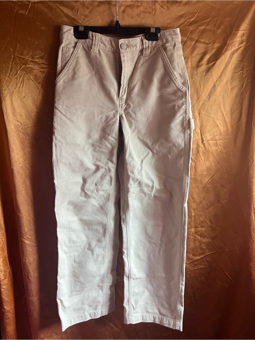 Women’s TNA Straight-Leg Work Pants in Light Beige
